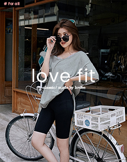 Love Fit 緊身顯瘦彈力五分褲