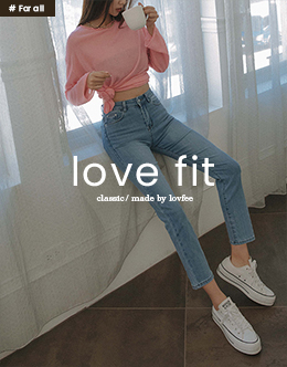 LOVE FIT百搭修身窄管牛仔褲