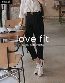 LOVE FIT前打摺腰帶厚雪紡老爺褲