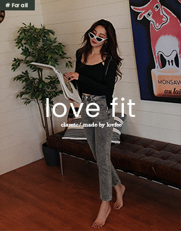 LOVE FIT修身彈力窄管牛仔褲
