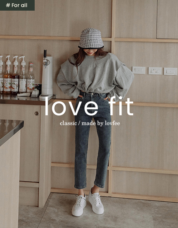 LOVE FIT修身彈力窄管牛仔褲