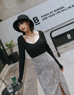歐美性感領口坑條舒棉BRA TOP