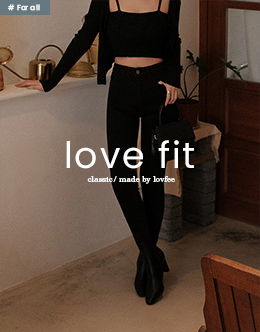 LOVE FIT 內加絨褲口刷破窄管褲