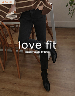 LOVE FIT內磨毛顯瘦黑褲