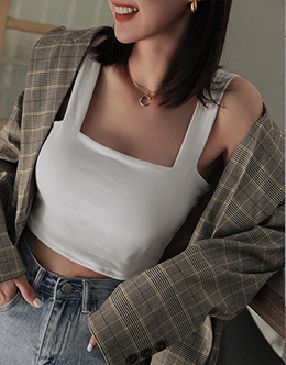 彈性平口美背BRA TOP背心