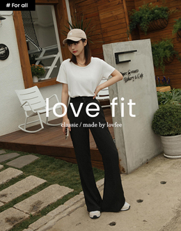 LOVE FIT前打摺長腿西裝喇叭褲