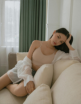 大圓U領後露背BRA TOP
