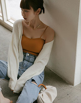 桃心領胸墊一體成形BRA TOP