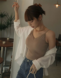 後U領露背前V領BRA TOP