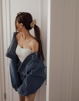 桃心領細肩BRA TOP