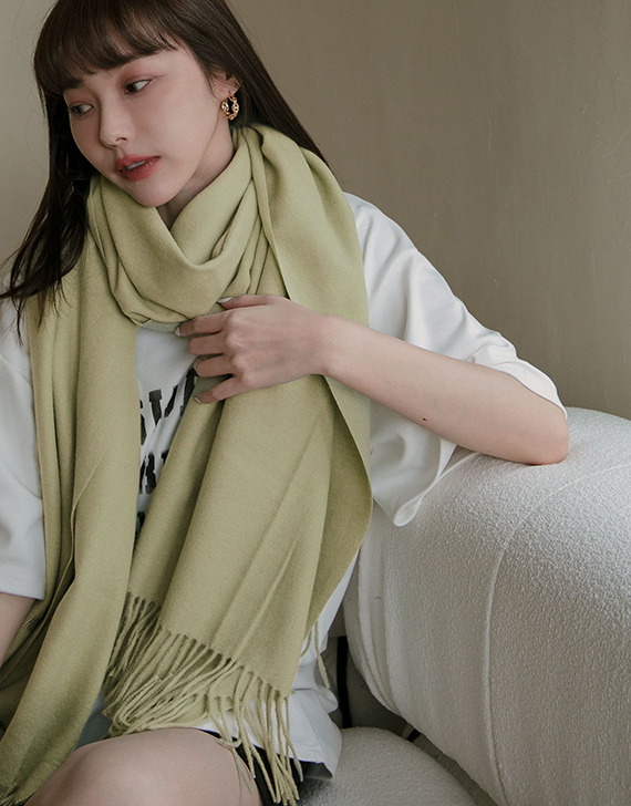 韓國親膚羊絨圍巾