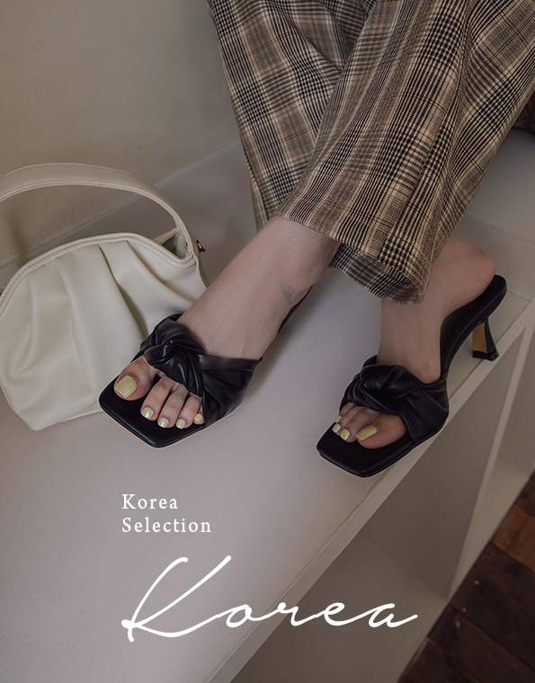 韓國質感扭結涼鞋