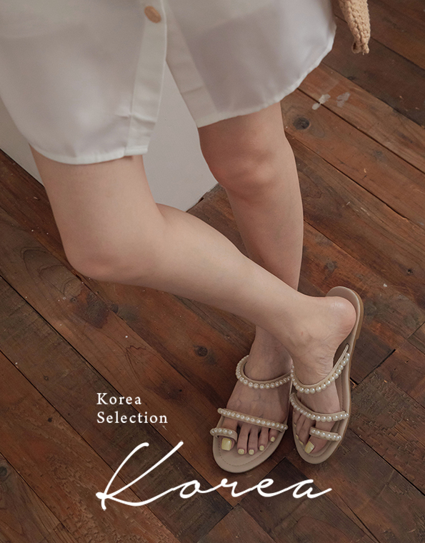 韓國可愛珍珠涼拖鞋