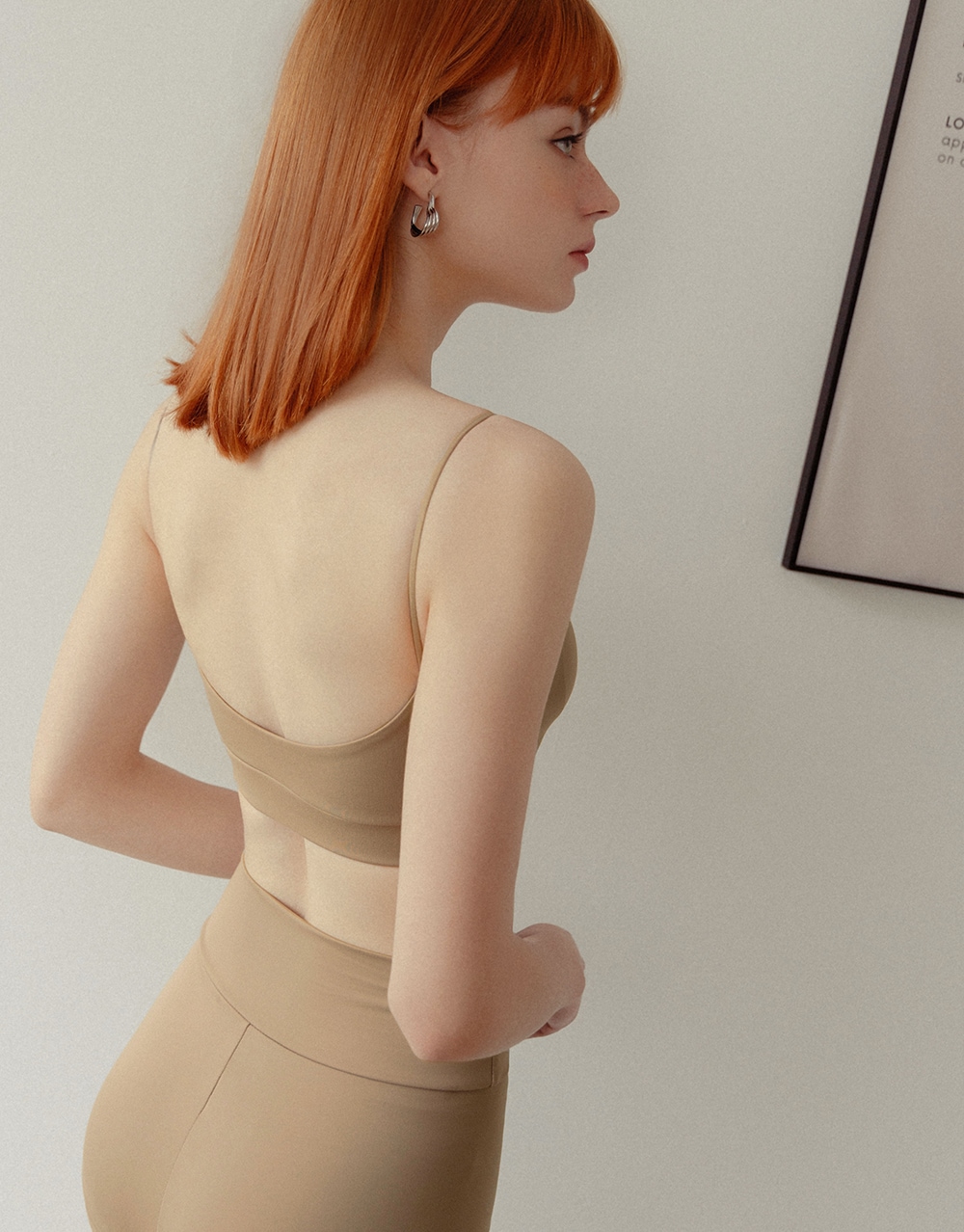 MIT 細肩帶U領BRA TOP