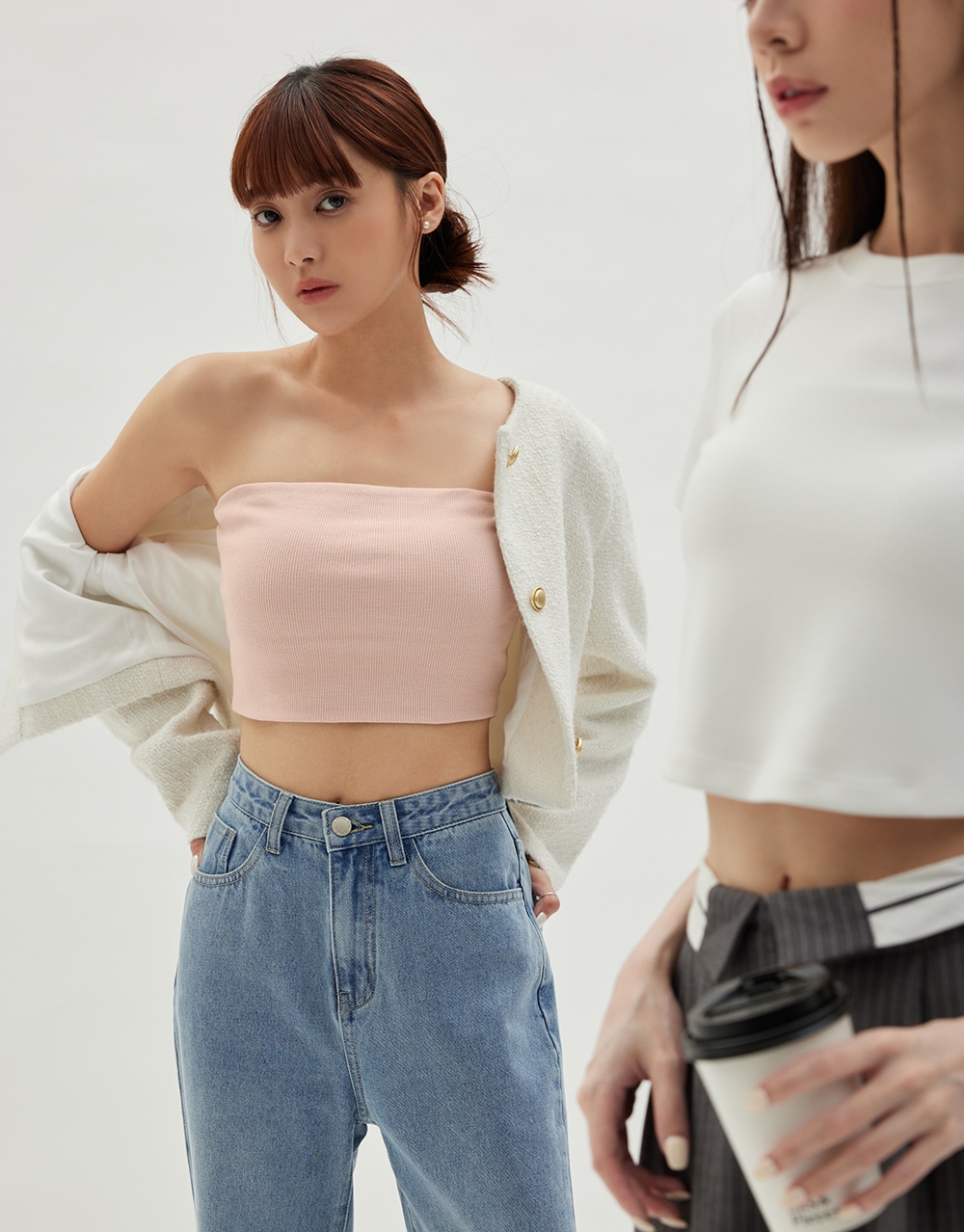 LOVE THE BASIC MIT 平口BRA TOP