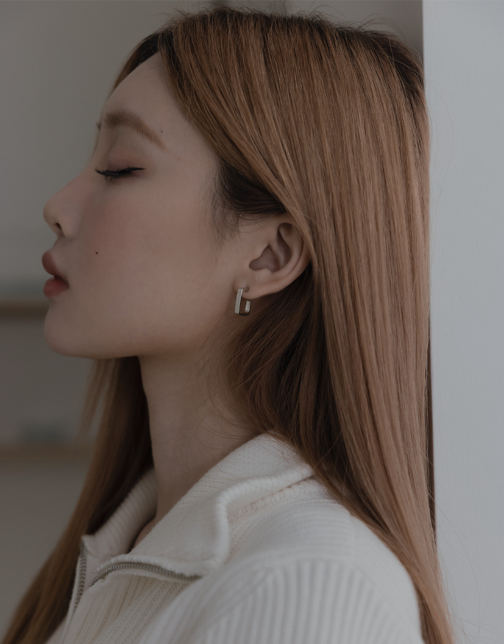 方形精緻耳環