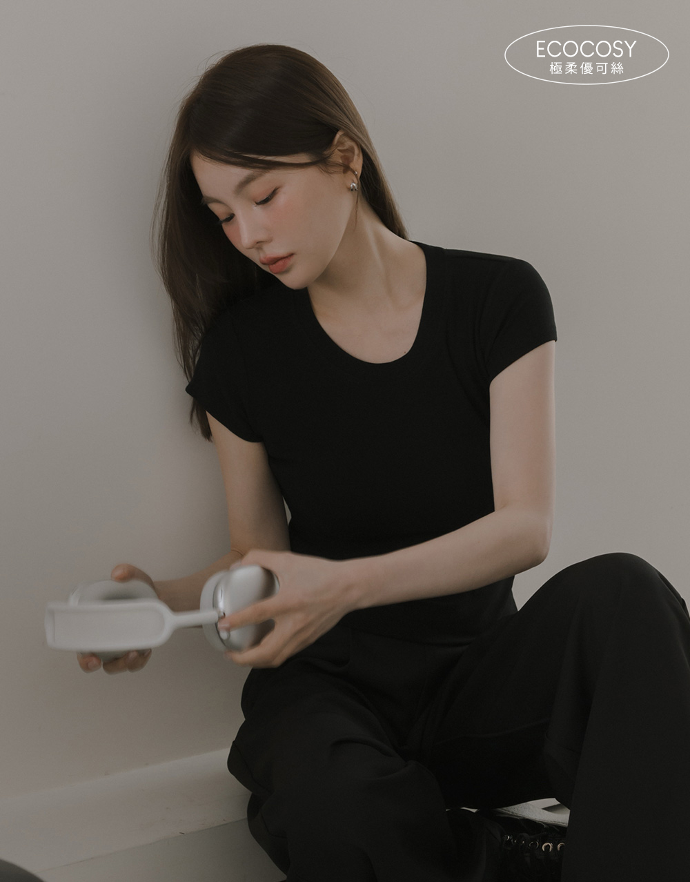 圓領百搭柔棉上衣(EcoCosy 極柔優可絲)