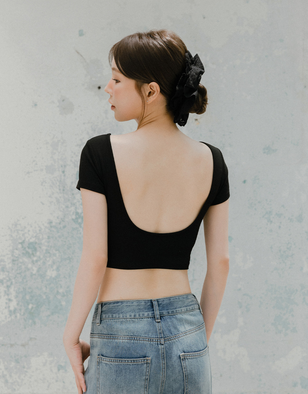 美背柔棉短袖BRA上衣