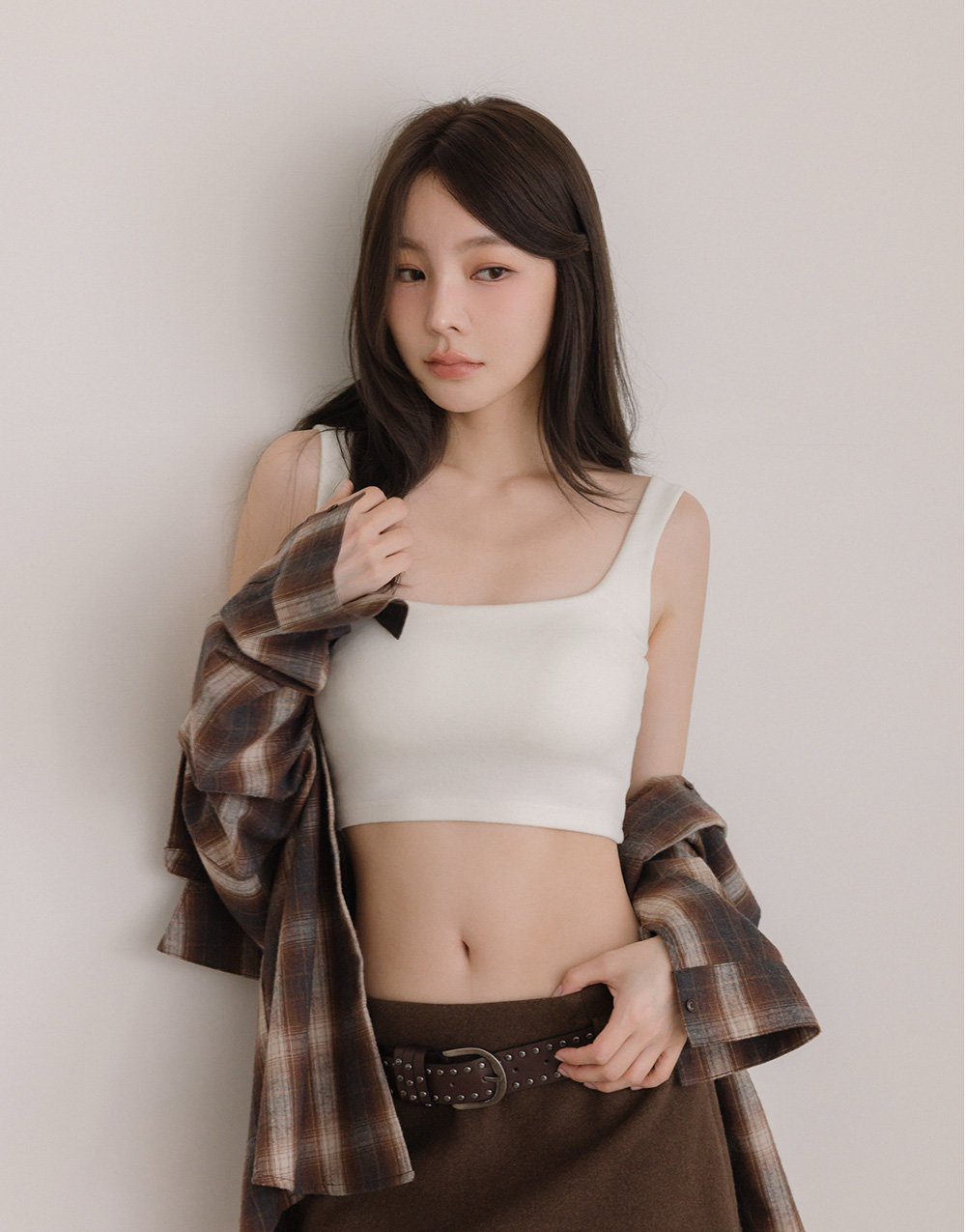 磨毛柔軟方領BRA TOP