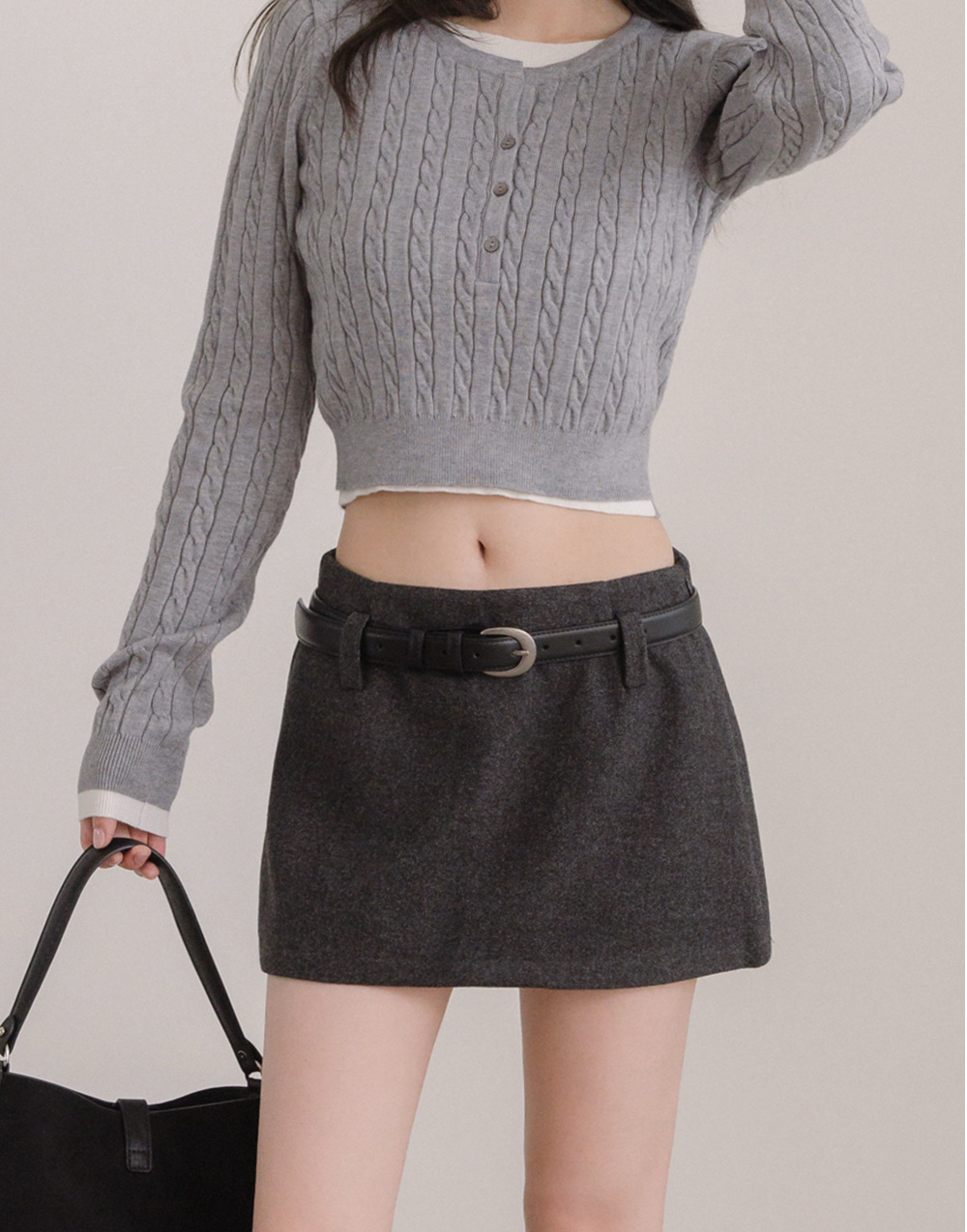 毛呢短裙