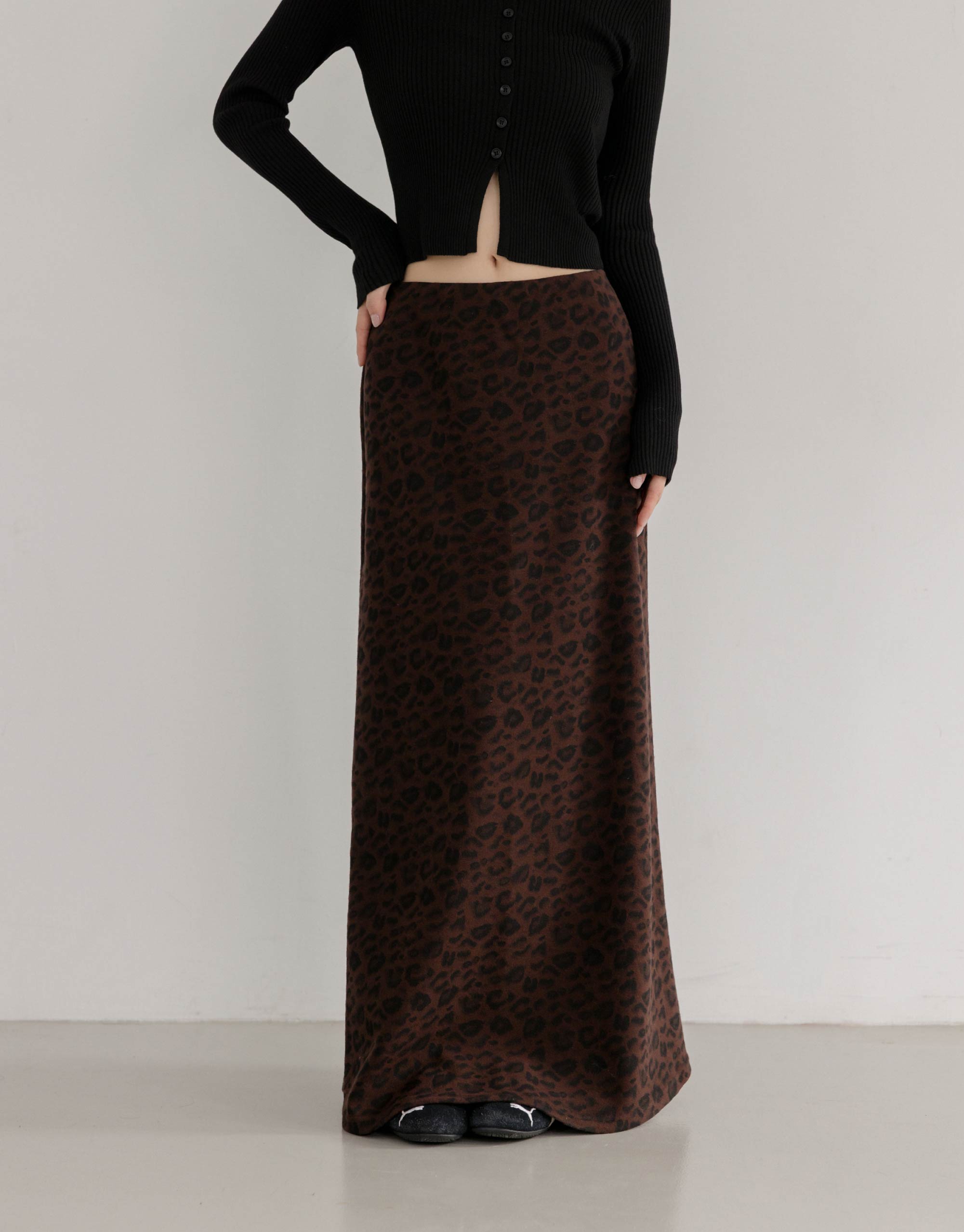 豹紋長裙