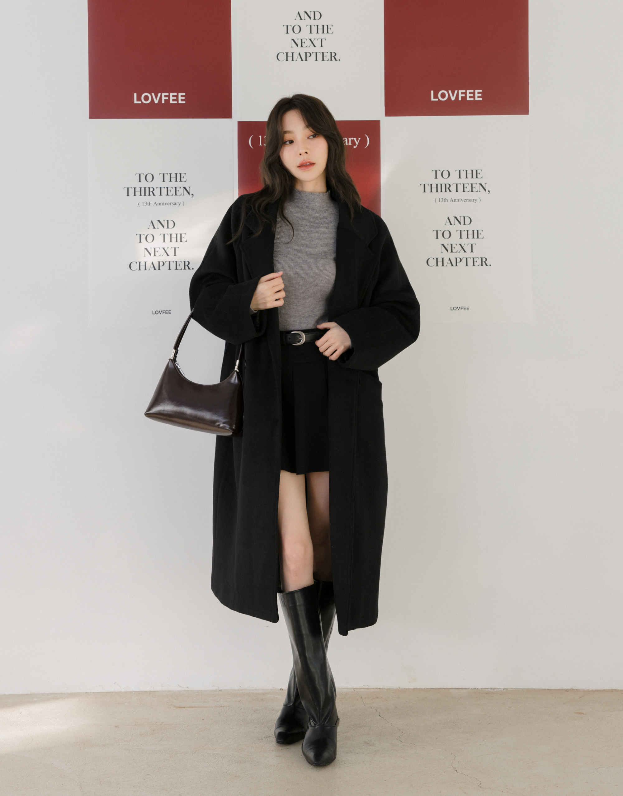 長版毛呢大衣外套