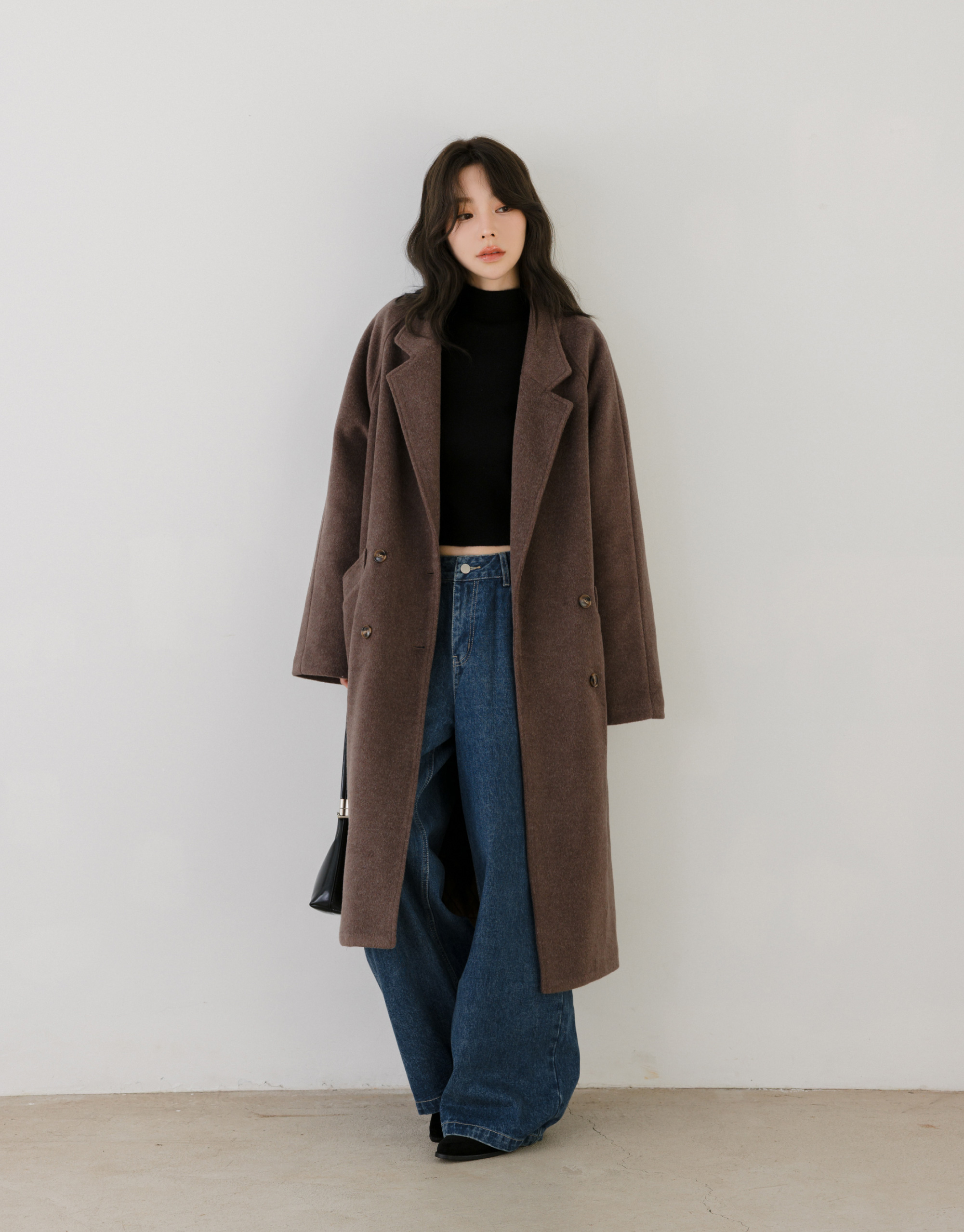 長版毛呢大衣外套