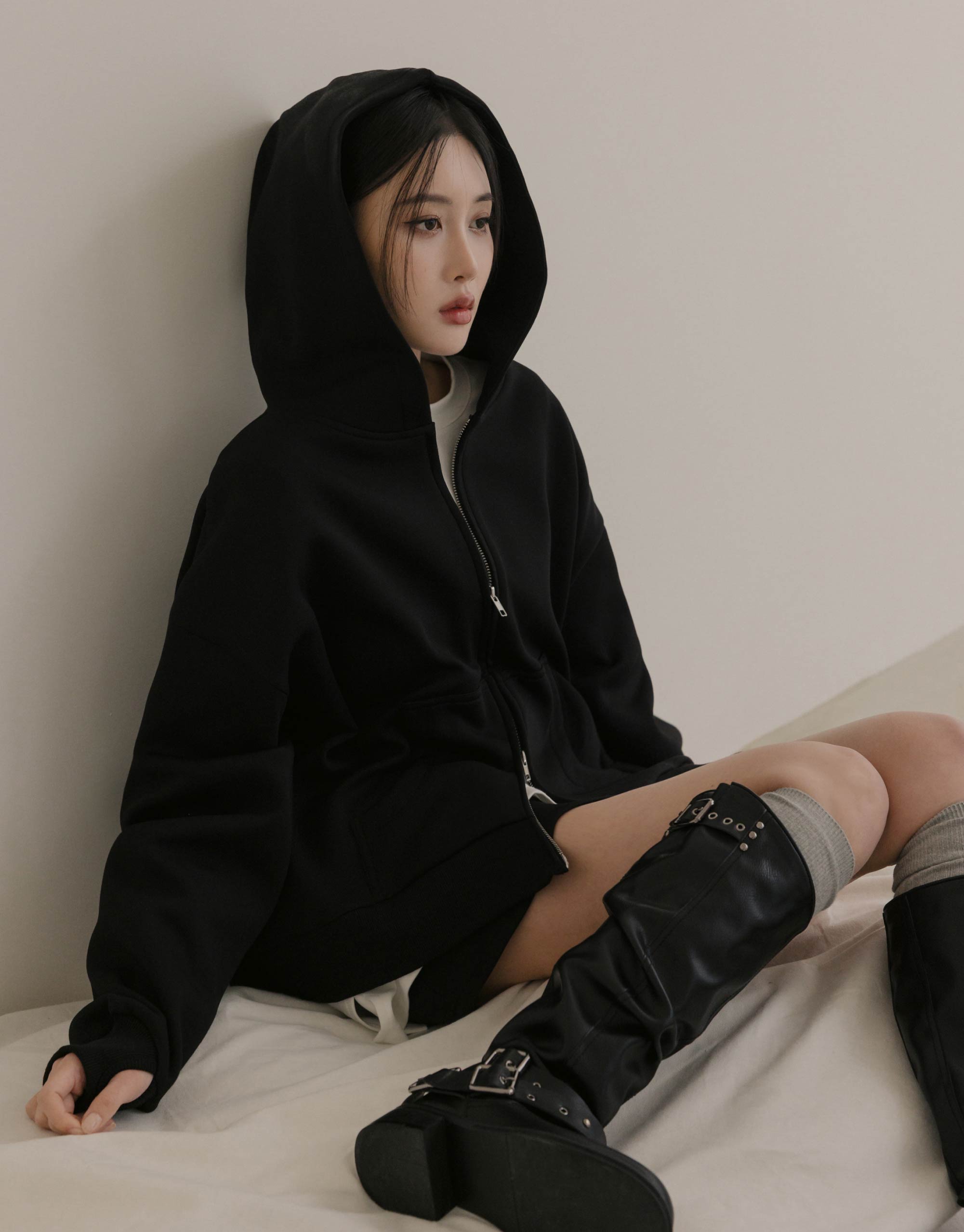 姆指挖洞連帽外套(刷毛雲朵棉)