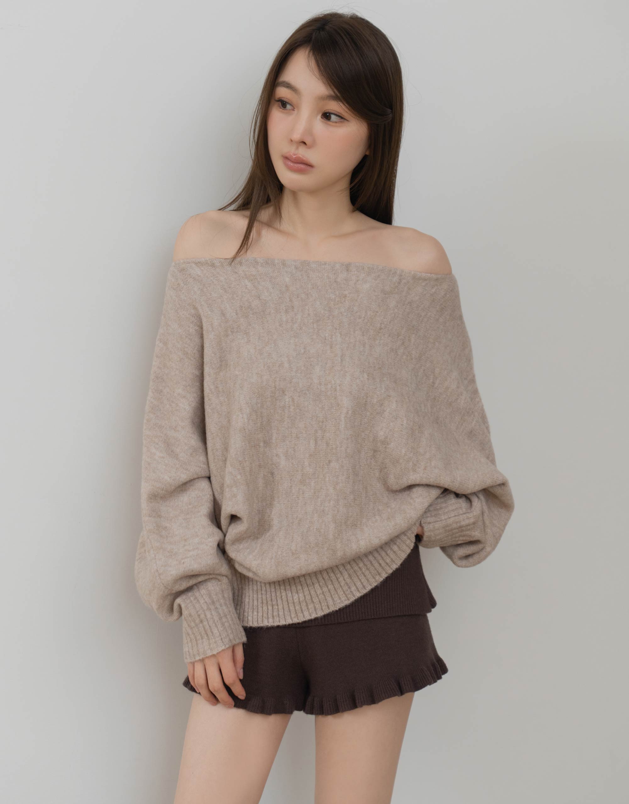 羊毛下擺羅紋毛衣