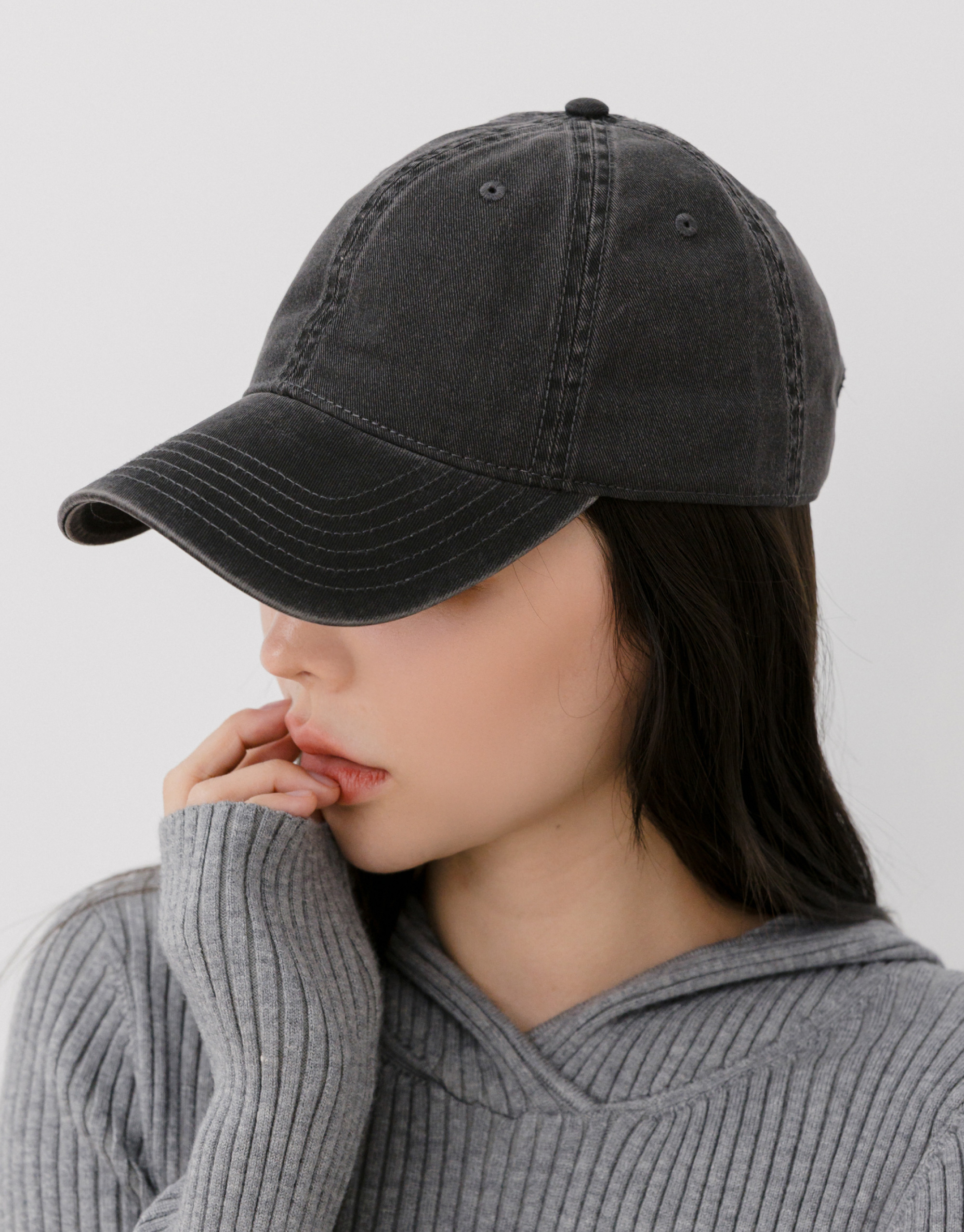 水洗品牌小標棒球帽