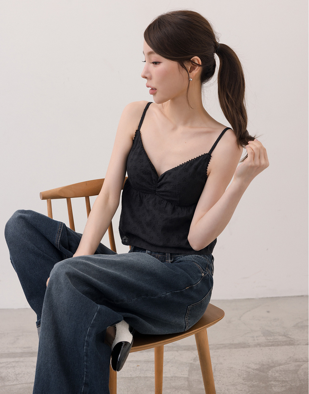 緹花細肩BRA上衣