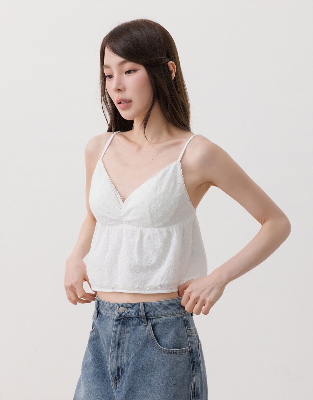 緹花細肩BRA上衣