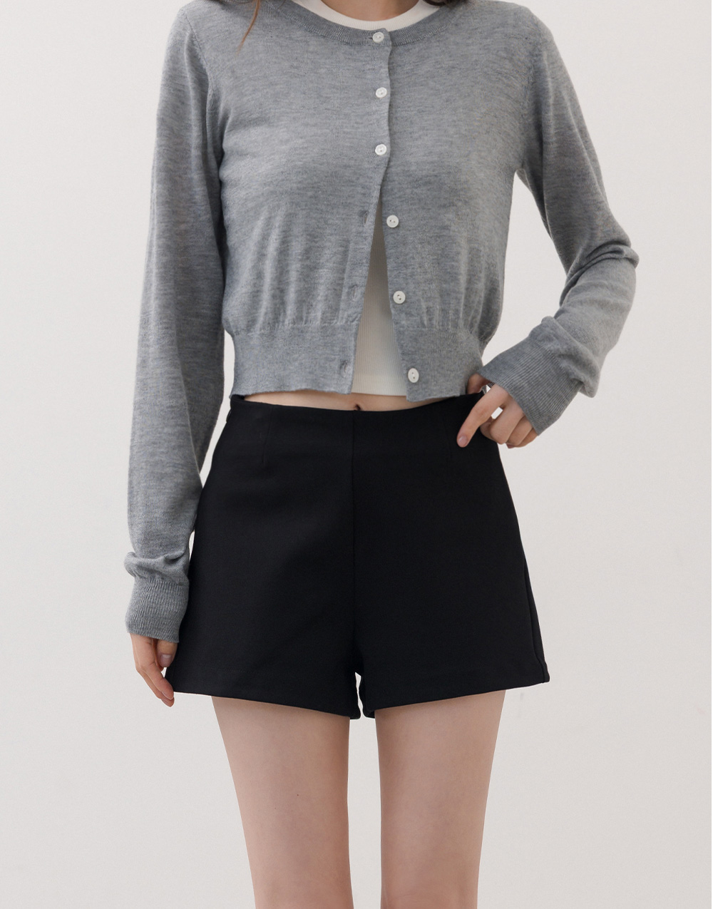 挺版無腰截短褲