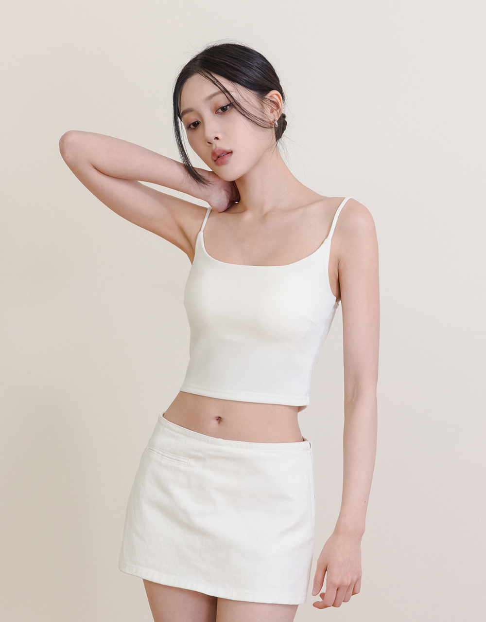 U領美背BRA背心(砂洗果凍棉)