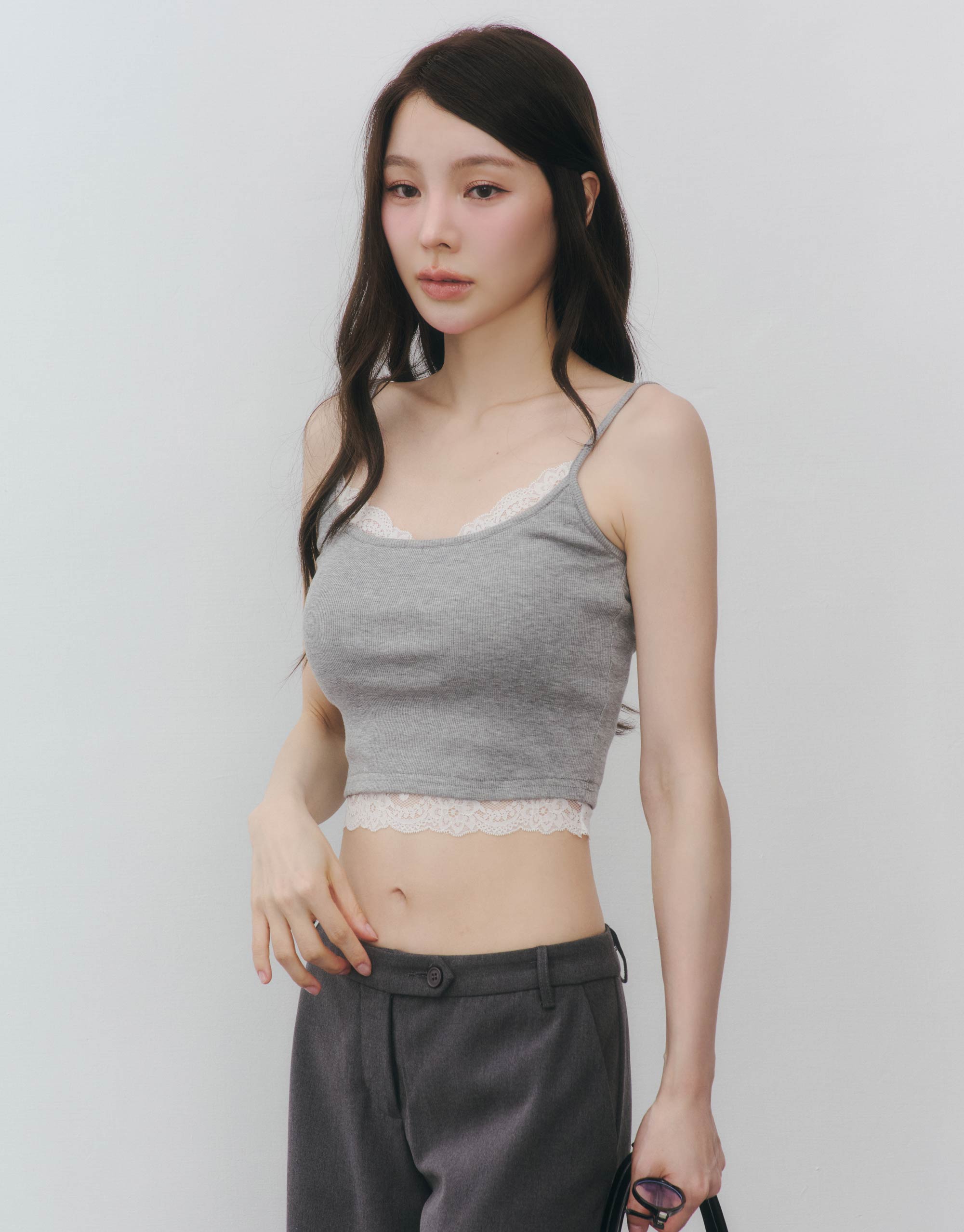 蕾絲撞色BRA背心